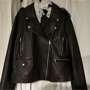 Banana republic moto leather jacket xxl